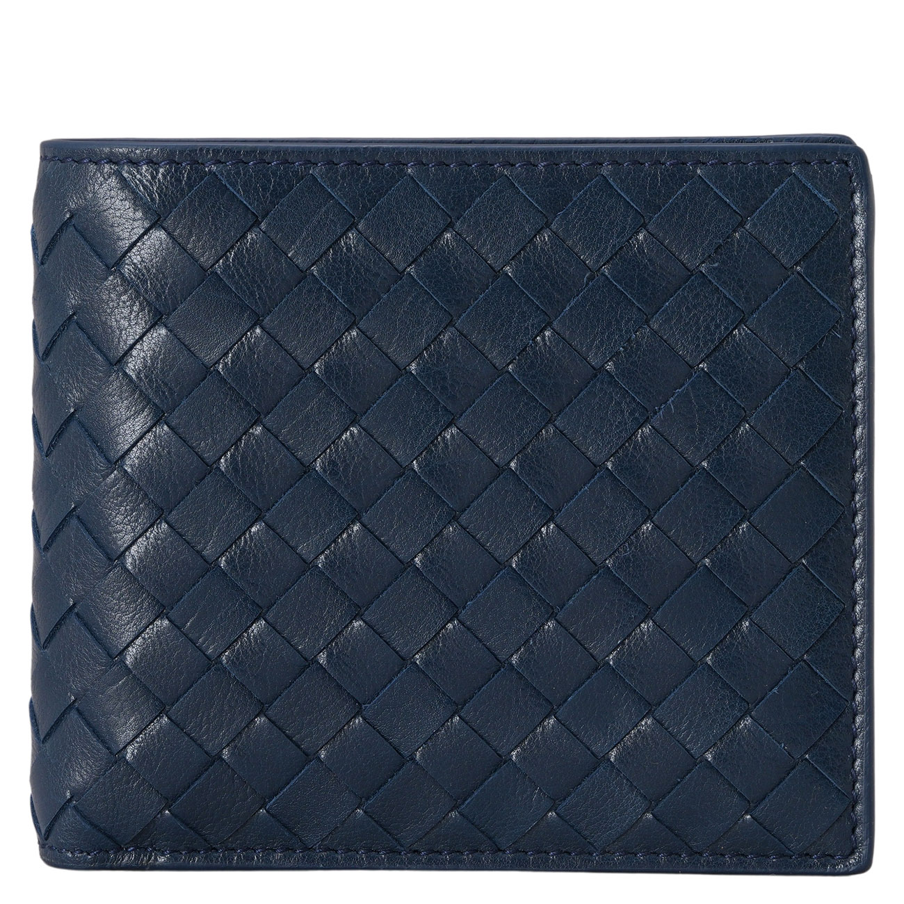 BOTTEGA VENETA(USED)보테가베네타 인트레치아토 남성 반지갑 네이비